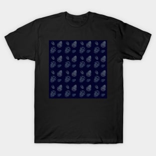 Trilobites Blue Pattern T-Shirt